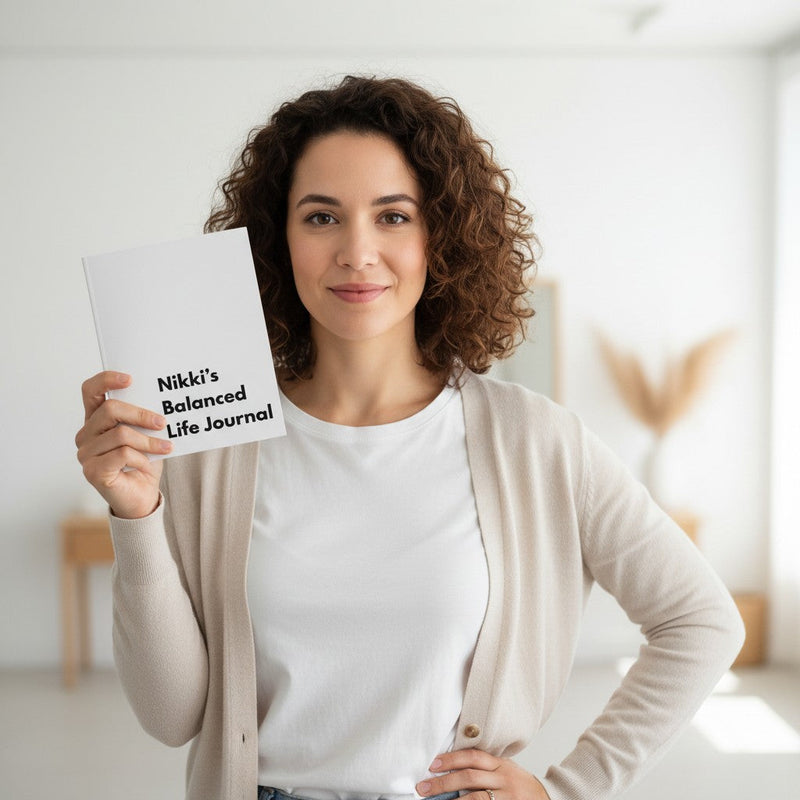 Personalised Wheel of Life Metal Fridge A5 Dry Wipe Board & Journal Set Pure Essence Greetings