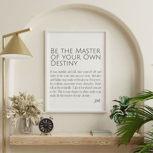 Be the Master of Your Own Destiny - Inspirational Wall Art Pure Essence Greetings