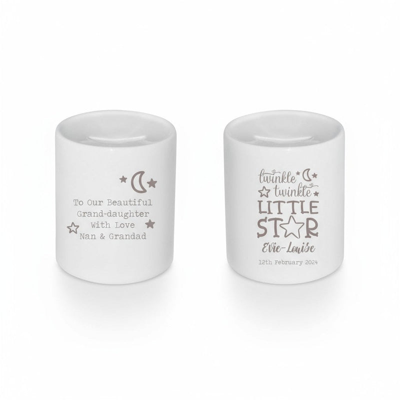 Personalised Twinkle Twinkle Money Box PureEssenceGreetings
