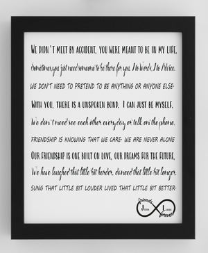 Friendship Framed Personalised Poem (Copy) PureEssenceGreetings