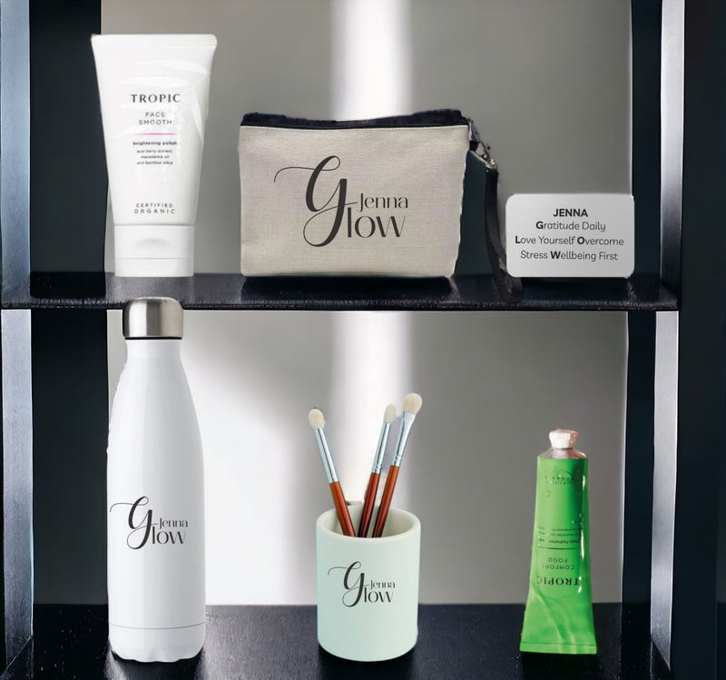 Glow Self-Care Personalised Gift Box PureEssenceGreetings