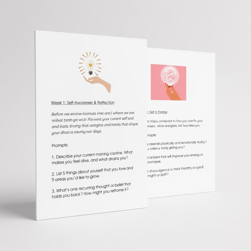 GLOW Self-Care Wellbeing Personalised Gift Box | 6-week Journal Programme PureEssenceGreetings