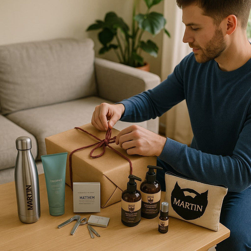 GROOM Self-care Personalised Wellbeing Gift Box for Him PureEssenceGreetings