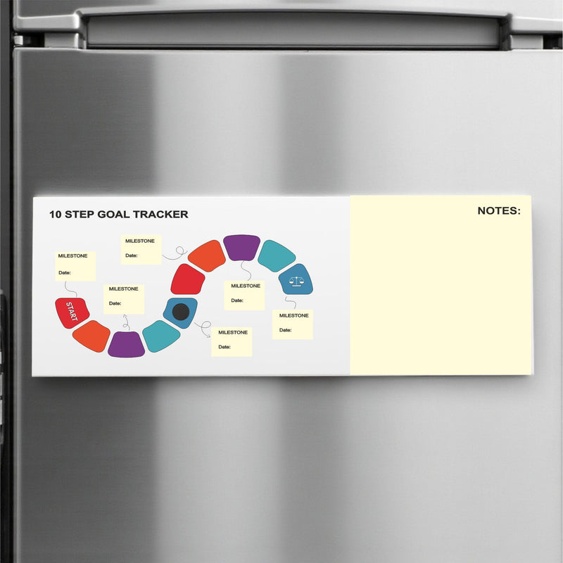 Magnetic 10 Step Goal Tracker – Fridge Motivation Board Pure Essence Greetings