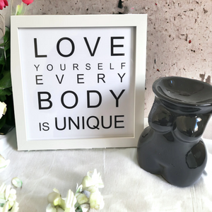 LOVE YOURSELF Quote Print and Candle Set | Motivational Wall Art | Framed | Unframed PureEssenceGreetings