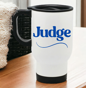 'Judge' Stainless Steel Travel Mug PEGGY
