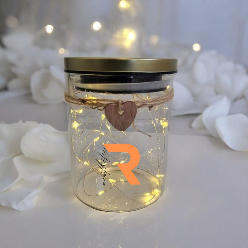 LED Candle Jar| Own Image/Logo & Text | Event Hire PureEssenceGreetings