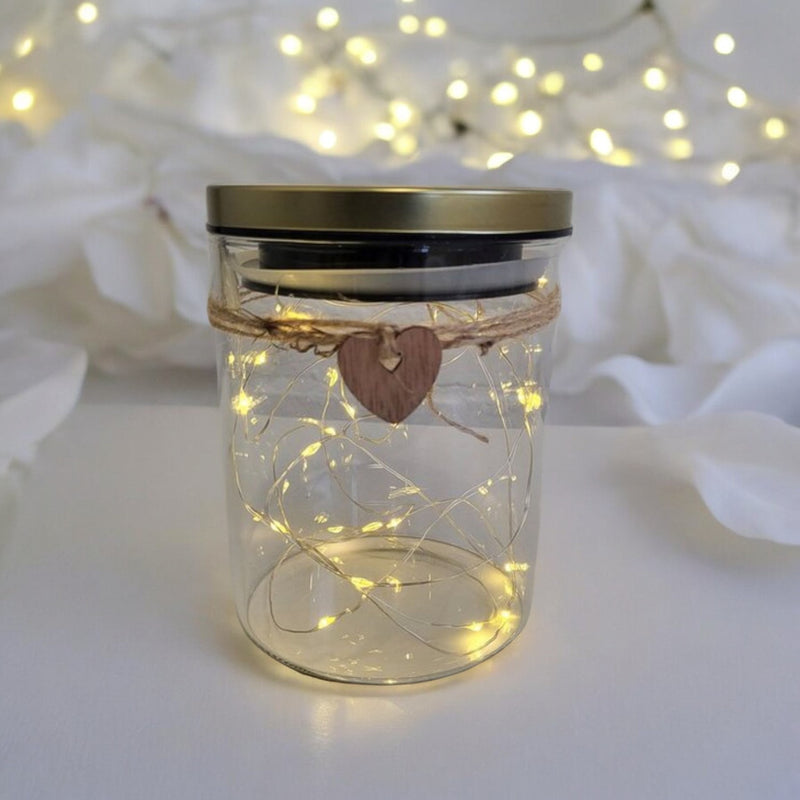 LED Candle Jar| Own Image/Logo & Text | Event Hire PureEssenceGreetings