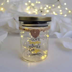 LED Candle Jar| Own Image/Logo & Text | Event Hire PureEssenceGreetings