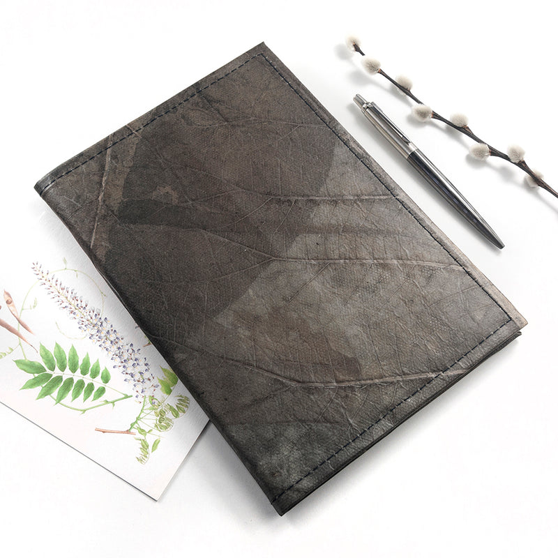 A5 Leaf Leather Notebook Pure Essence Greetings