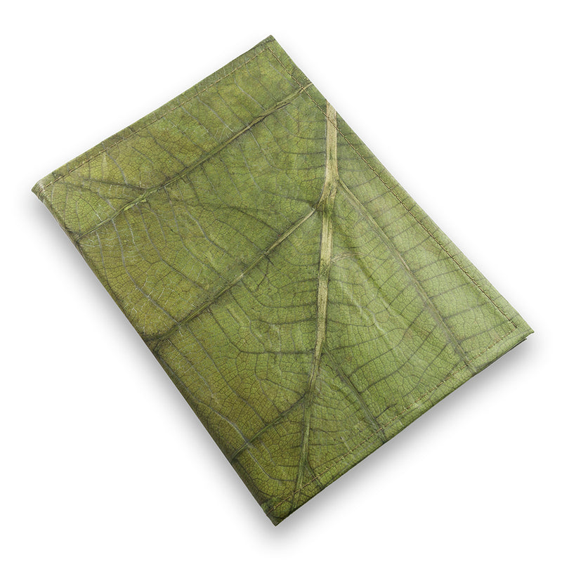 A5 Leaf Leather Notebook Pure Essence Greetings