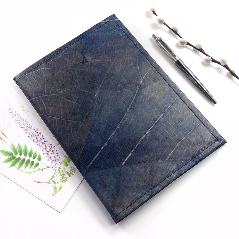 A5 Leaf Leather Notebook Pure Essence Greetings