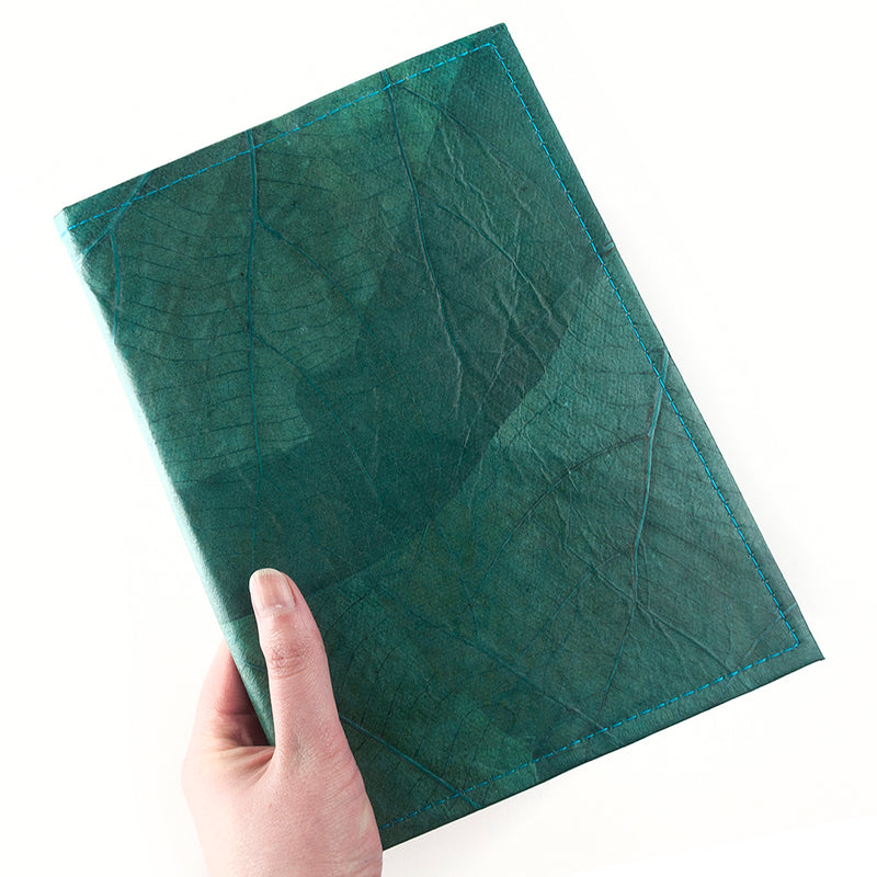 A5 Leaf Leather Notebook Pure Essence Greetings