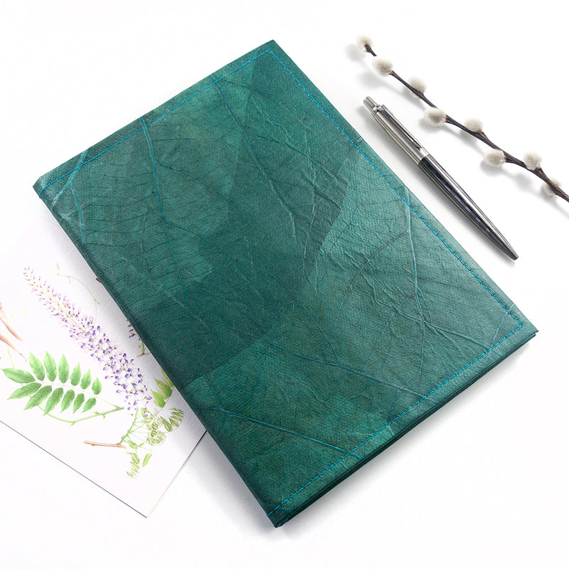 A5 Leaf Leather Notebook Pure Essence Greetings