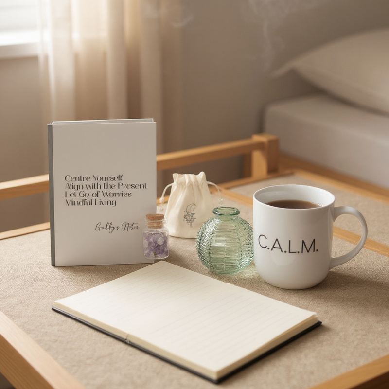 WELLBEING CALM Self-Care Personalised Journal Gift Box PureEssenceGreetings