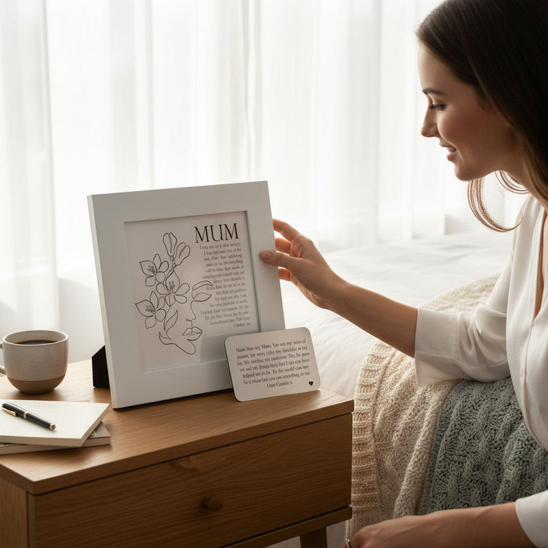 Frameable Personalised Mum Poem Card Set | Unconditional Love PureEssenceGreetings