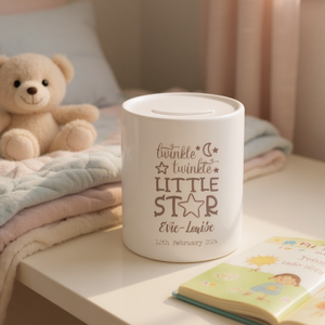 Personalised Twinkle Twinkle Money Box PureEssenceGreetings