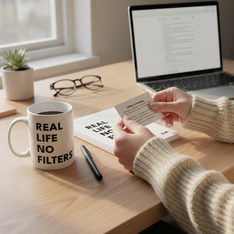 Real Life No Filters Personalised Game & Journal Set | One Player Pure Essence Greetings