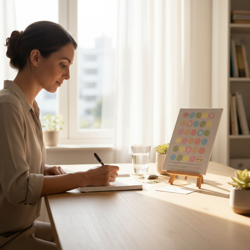 Investment In Me 30 Day Challenge | Personalised Guided Journal Set for Wellbeing Pure Essence Greetings
