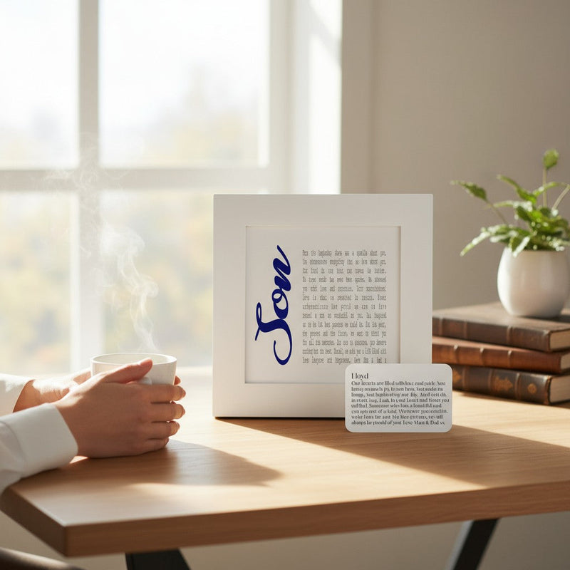 Son Poem Personalised Card Set PureEssenceGreetings