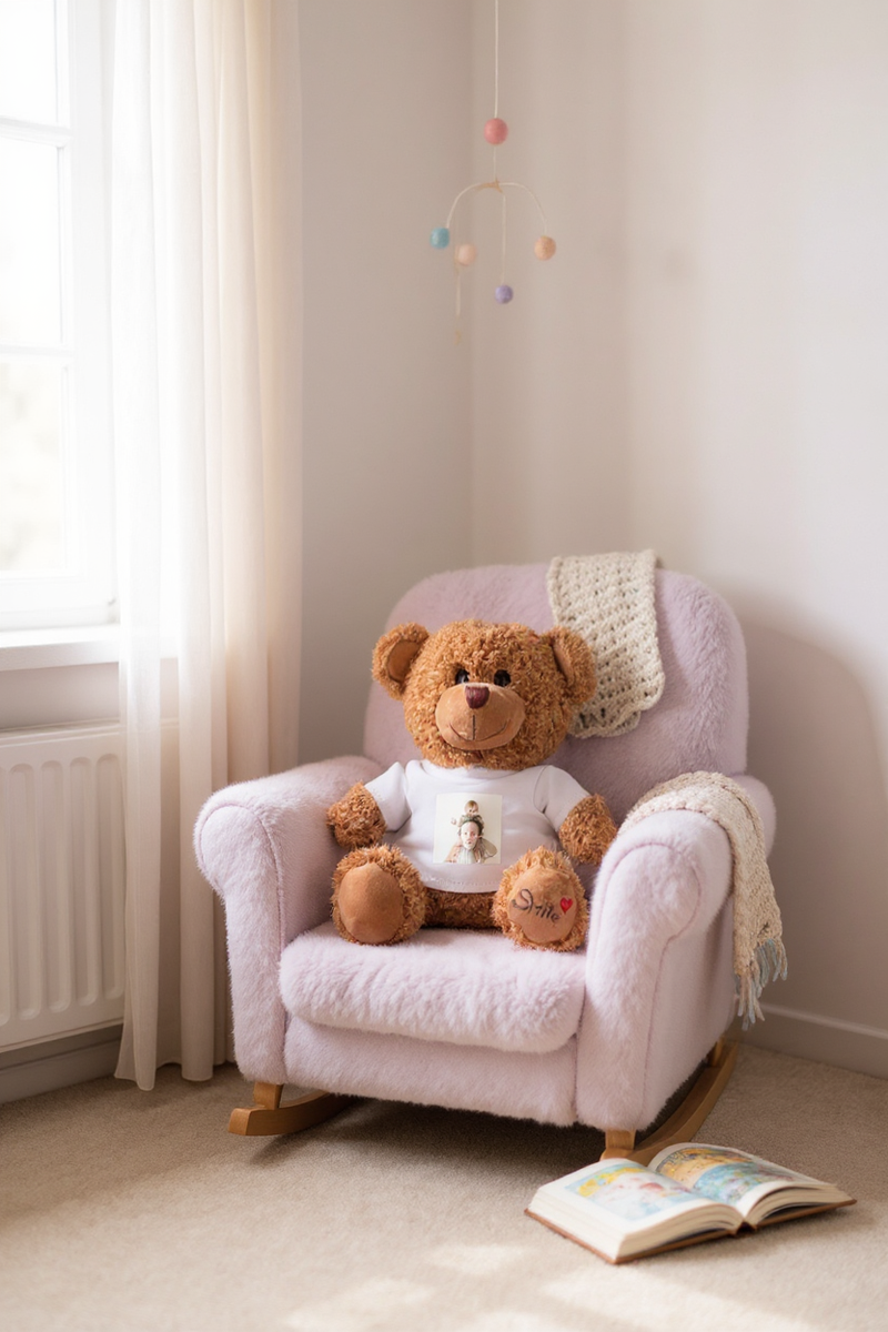 Personalised Teddy Bear T-Shirt - Own Images PureEssenceGreetings
