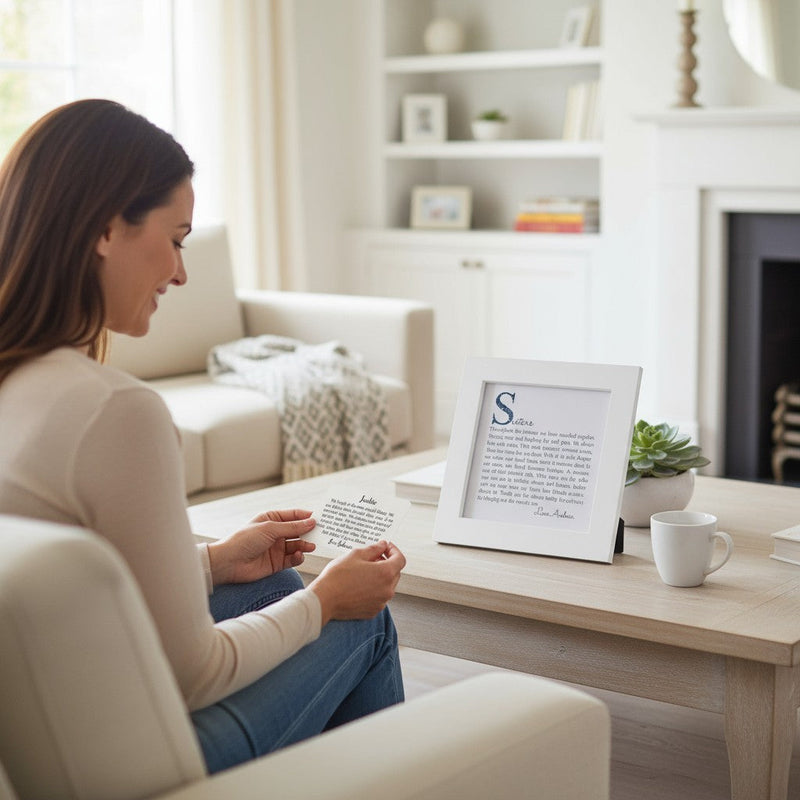 Sister Personalised Best Friend Keepsake Card Set PureEssenceGreetings