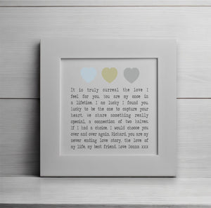 Life is Beautiful With You Personalised Love Poem Card PureEssenceGreetings