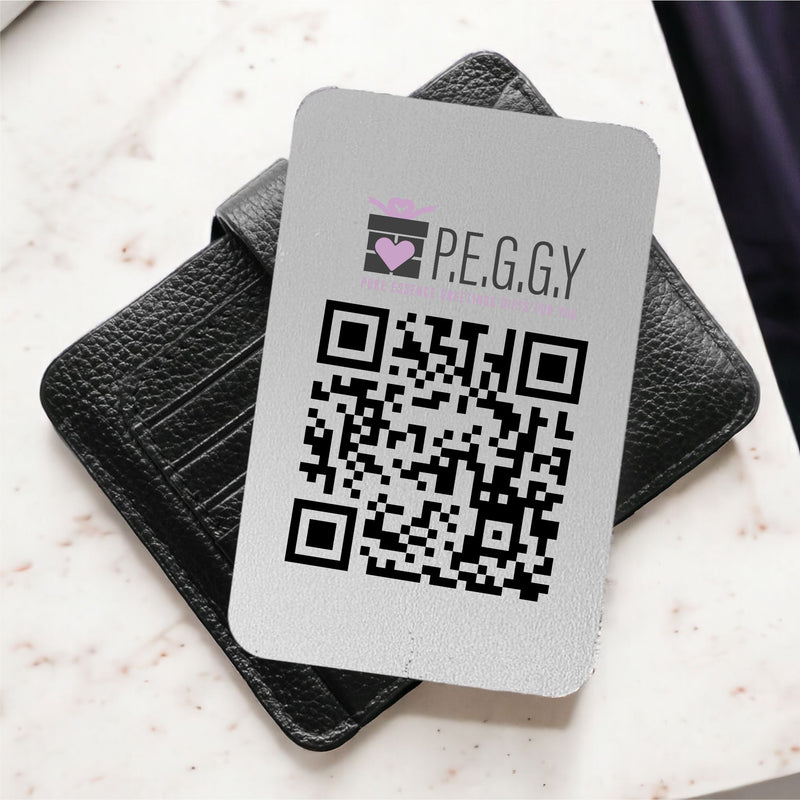 Link-In QR Code Business Wallet Card | Networking Hub Pure Essence Greetings