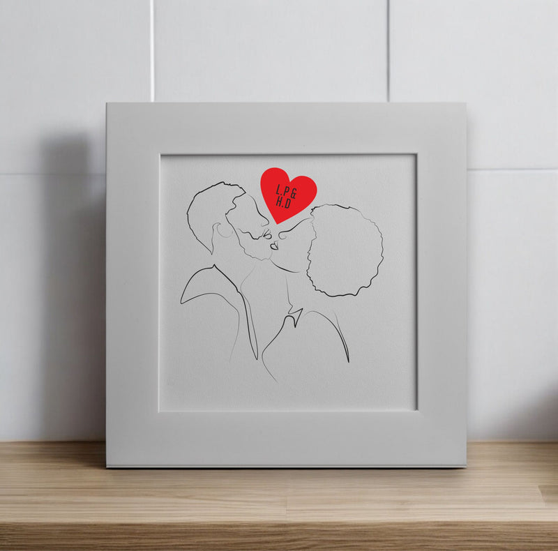 Couple in Love Personalised Card | 002 PureEssenceGreetings