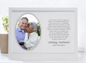 Husband Memorial Personalised Photo Plaque PureEssenceGreetings