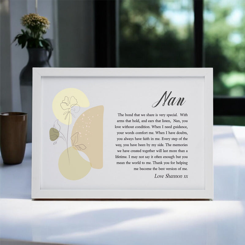 Nan Poem - Personalised Plaque PureEssenceGreetings