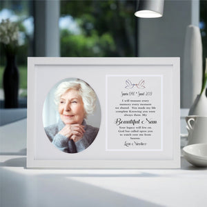 Nan Memorial Personalised Photo Card PureEssenceGreetings