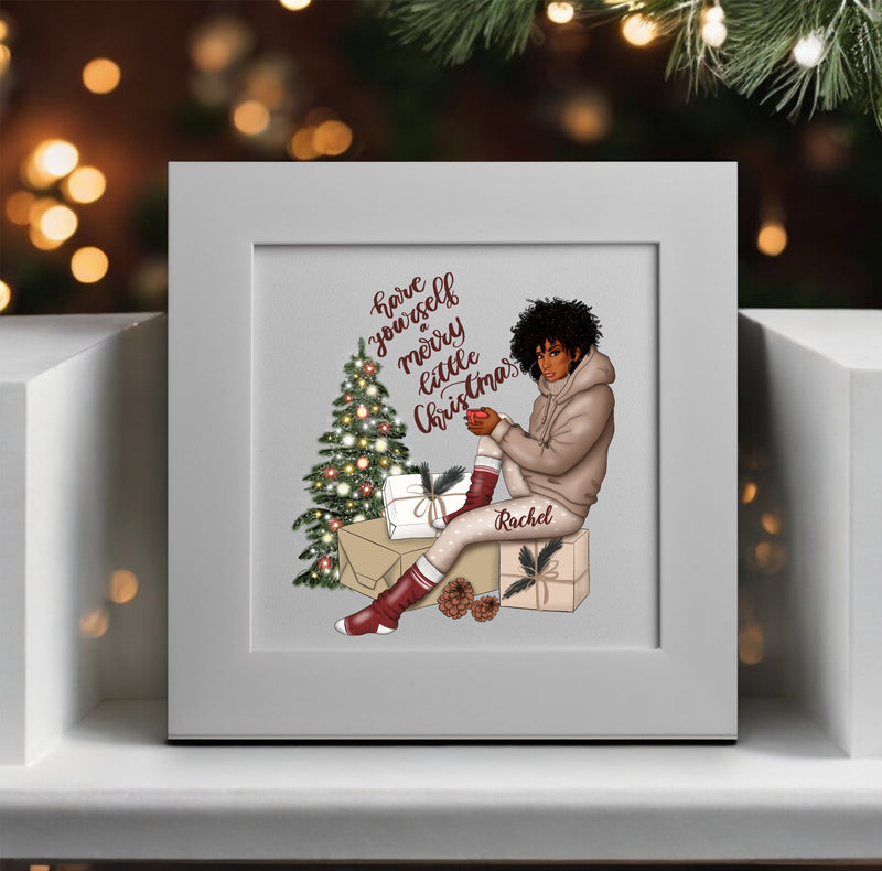 MERRY LITTLE CHRISTMAS Personalised Greeting Card PureEssenceGreetings