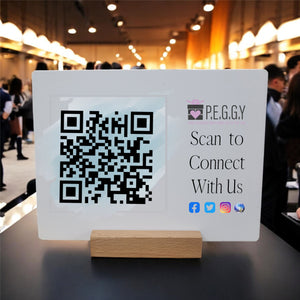 Scan To Your Phone QR Code Metal Plaque Pure Essence Greetings