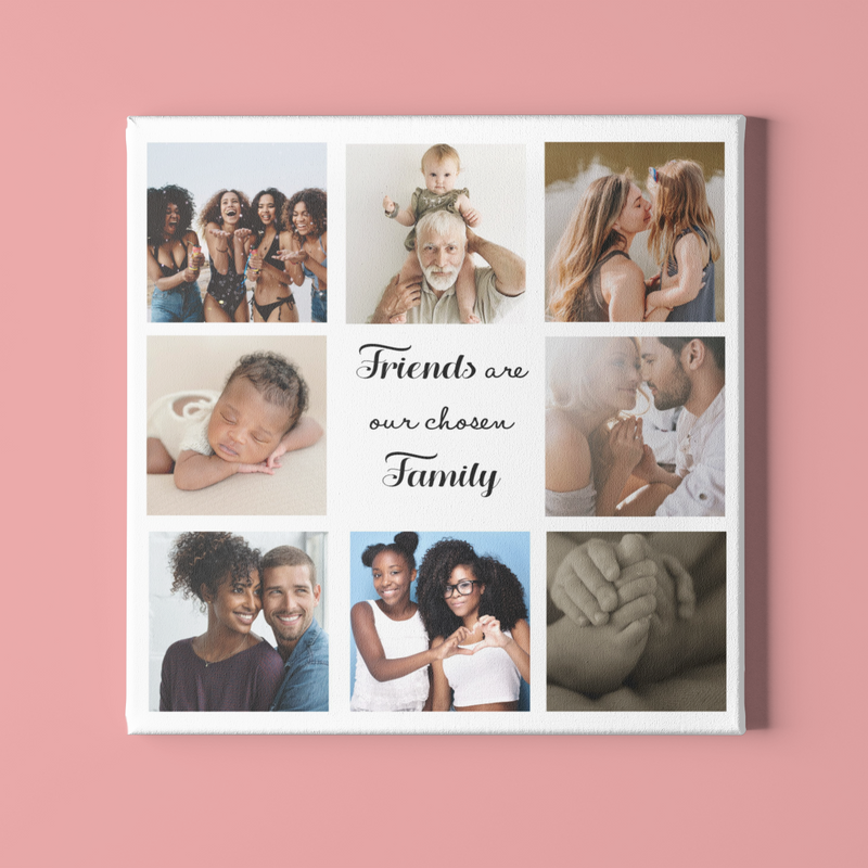 Photo Collage Plaque | Your Own Text PureEssenceGreetings