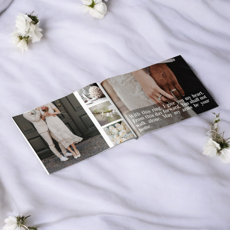 Digital Mini Wedding Album Flip Book | 12 Photos Pure Essence Greetings