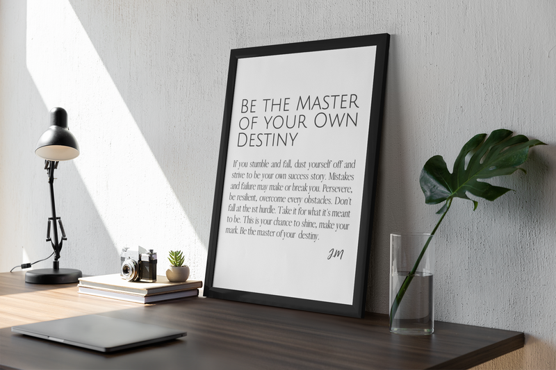 Be the Master of Your Own Destiny - Inspirational Wall Art Pure Essence Greetings