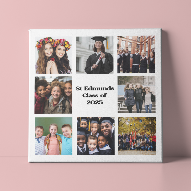 School Leavers Graduation Photo Collage Plaque | Your Own Text PureEssenceGreetings