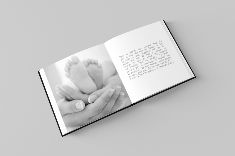 Custom Child Memorial Photo Poem Book Pure Essence Greetings