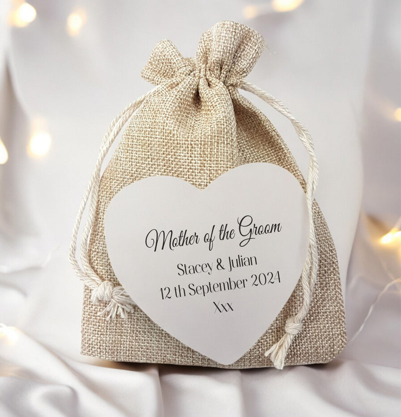 Mother of the Groom Personalised  Poem Letter & Heart Token PureEssenceGreetings