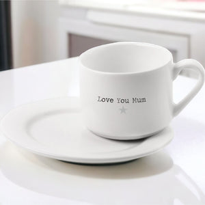 Personalised Tea Cup & Saucer Set PureEssenceGreetings