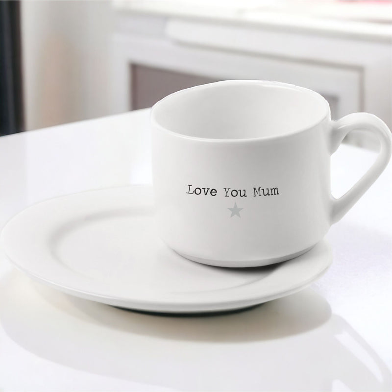 Personalised Tea Cup & Saucer Set PureEssenceGreetings