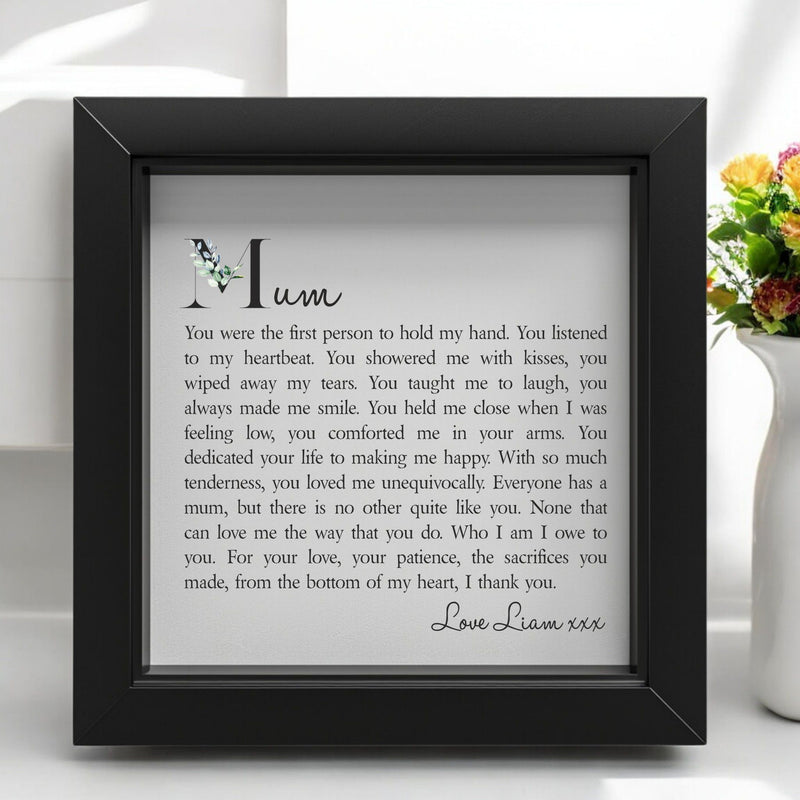 Mum - Framed Poem | Personalised Print PureEssenceGreetings