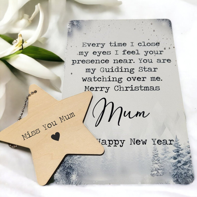 Personalised Remembrance Christmas Husband Hanging Heart Plaque PureEssenceGreetings