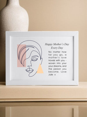 Frameable Personalised Mum Quote Abstract Card PureEssenceGreetings