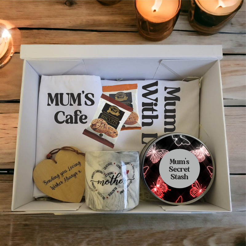 Mum's Kitchen Essentials Personalised Gift Box Hamper PureEssenceGreetings