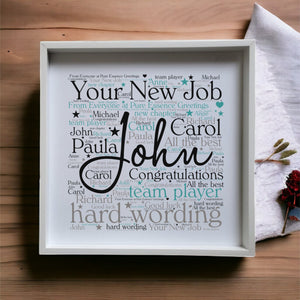 Personalised Word Art Ceramic Wall Plaque | Own Text PureEssenceGreetings