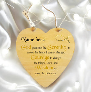 Serenity Prayer Personalised Plaque PureEssenceGreetings