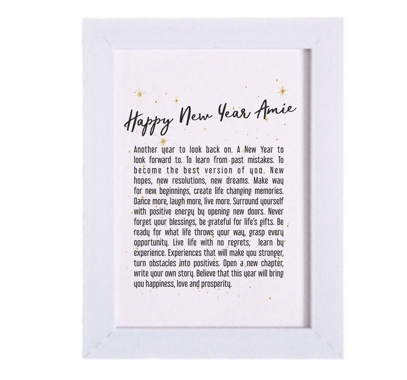 Mounted New Year Card | A5 Journal | 30 Wellbeing Reflection Cards Gift Set Pure Essence Greetings