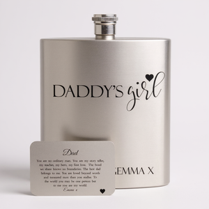 Personalised Dad Hip Flask PureEssenceGreetings